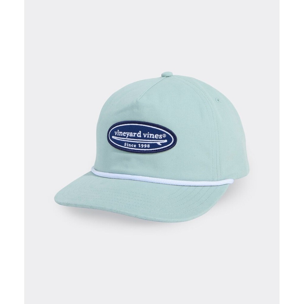 Vineyard Vines Surf Logo Foam Trucker Hat SnapBack Dune Grass NWT